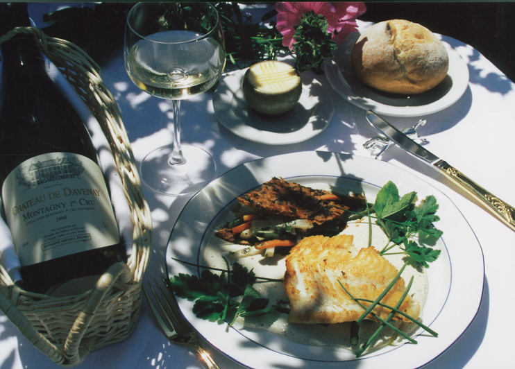 Filet de Barbue grill&eacute; et sa cr&egrave;me d&rsquo;hu&icirc;tre