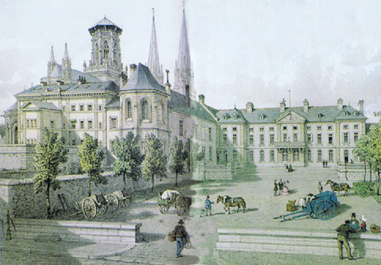 Bayeux - L'ancien palais &eacute;piscopal, le mus&eacute;e Baron G&eacute;rard et la mairie