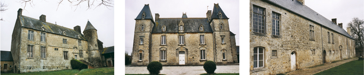 Le ch&acirc;teau d'Auberville, le manoir de Brucheville et le ch&acirc;teau de Franquet&ocirc;t