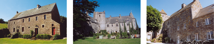Ch&acirc;teau de Vauville, manoir de la Madeleine, manoir de Bunehou
