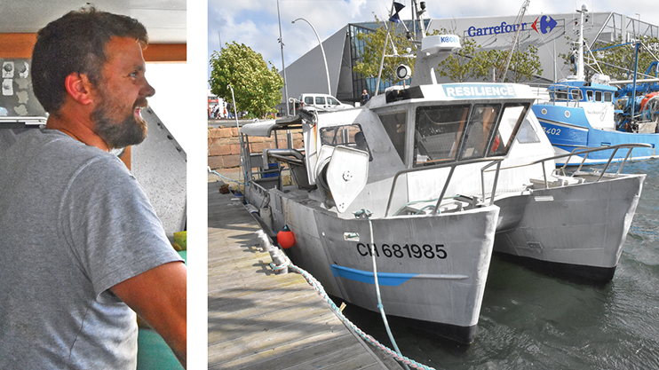 &Eacute;tienne Fossey, dernier p&ecirc;cheur &agrave; la corde de Cherbourg