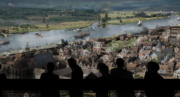 Panorama XXL de Rouen : une journ&eacute;e au temps de Jeanne d'Arc