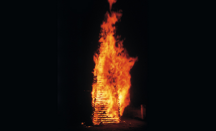 Le feu de Saint-Clair &agrave; La Haye-de-Routot