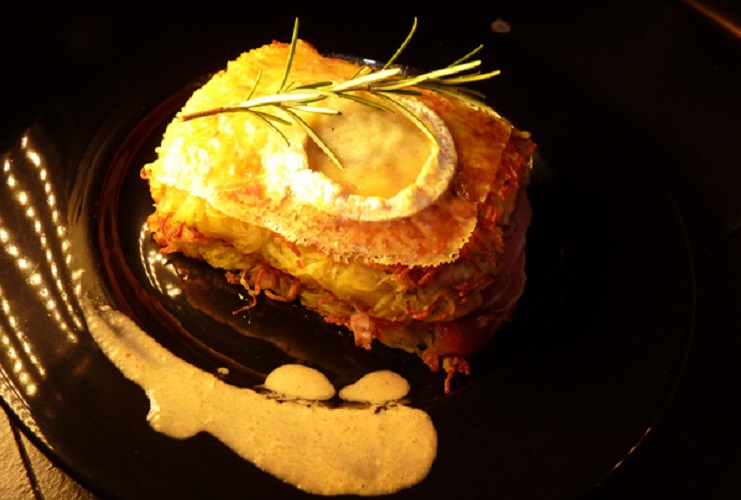 Galette de pomme de terre, &laquo; touche normande &raquo;