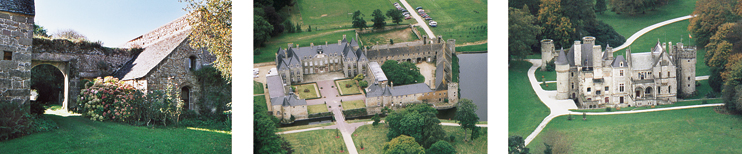Chateaux et manoirs de la Hague (Tr&eacute;auville ; Flamanville ; Martinvast)
