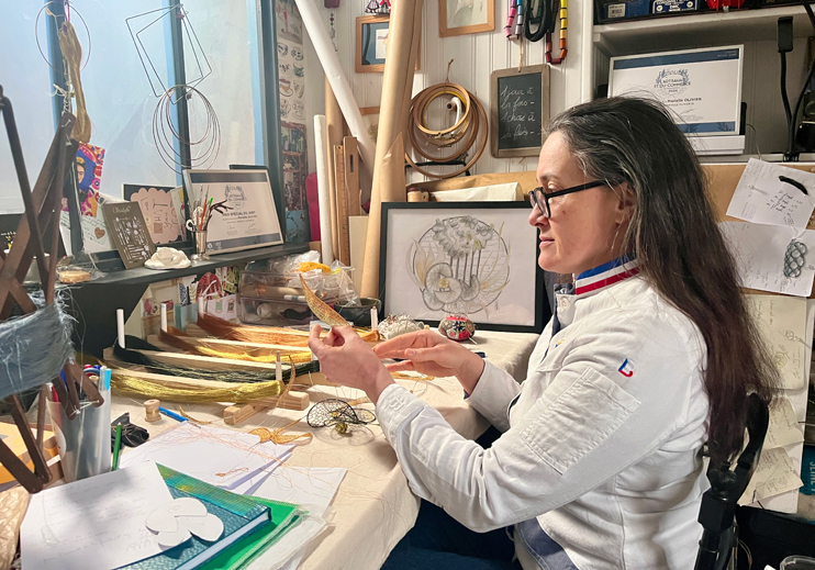 Marielle Olivier, dentelli&egrave;re en guipure d&rsquo;Irlande