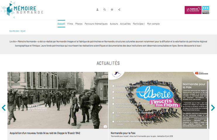La m&eacute;moire visuelle normande sur la toile