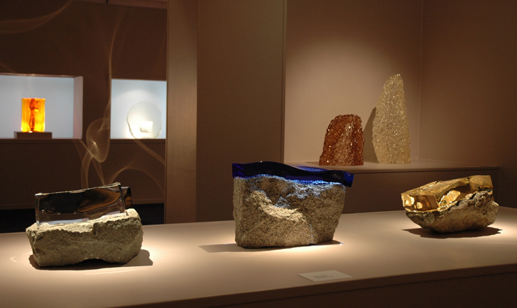 Exposition au mus&eacute;e du Verre de Conches