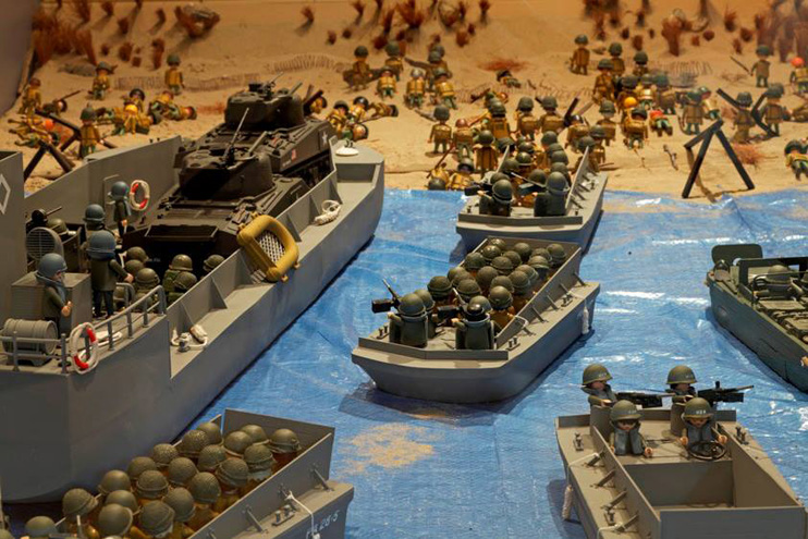L'histoire de la Manche en Playmobils