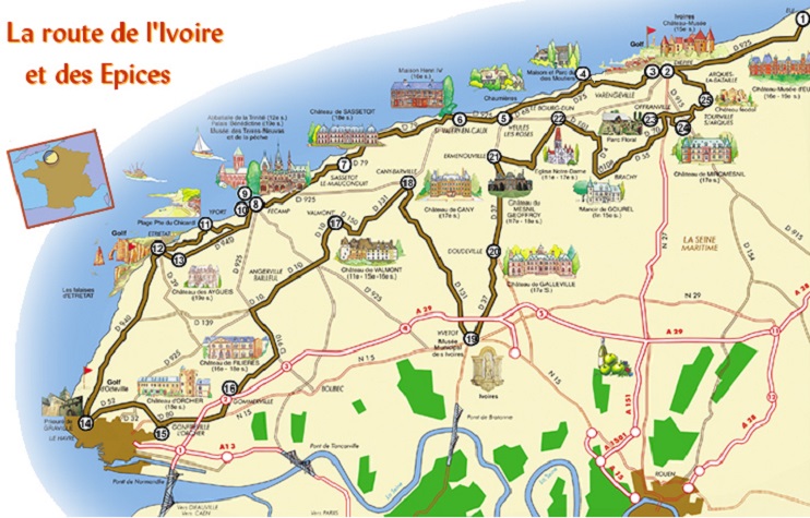 La route de l'ivoire et des &eacute;pices