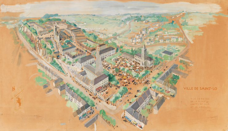 Exposition &laquo; La Manche reconstruite - Quartiers de villes et c&oelig;urs de bourgs &raquo;