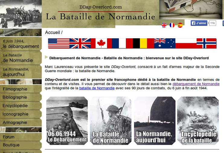 D&eacute;barquement et bataille de Normandie sur la toile